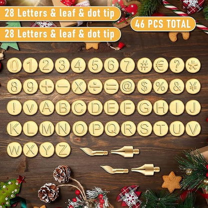 Avelena | 26 Letters Kupferform —DIY Holzbrand-/Schnitzset