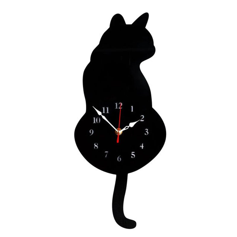 Avelena | Katze Wentzende Halbwand Uhr