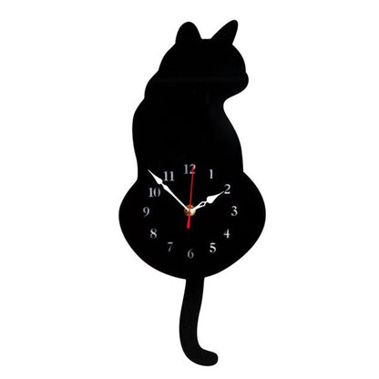 Avelena | Katze Wentzende Halbwand Uhr