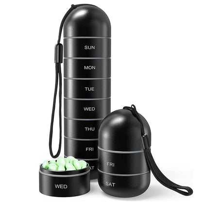 Avelena | 7 Tage Tragbarer Tabletten Organizer Für Reisen