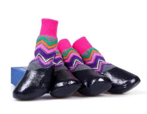 Avelena | Wagshoe Outdoor Hundeschuhe - Rutschfest, Gummiert