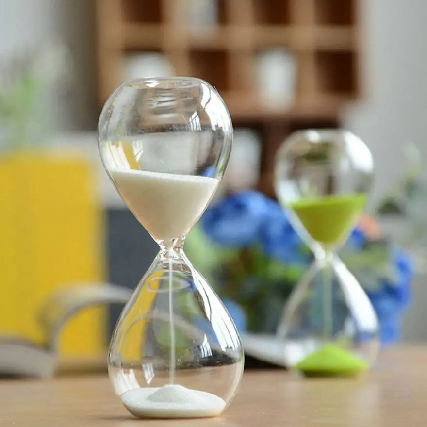 Avelena | Kreative transparente Sanduhr aus Glas