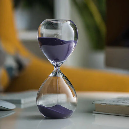 Avelena | Kreative transparente Sanduhr aus Glas