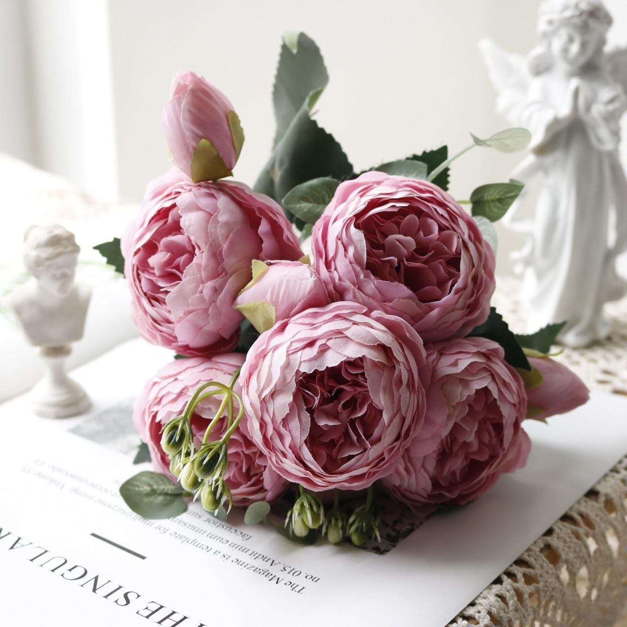 Avelena | Blossom Kollektion: Exquisites 5-Kopf Seidenblumenbouquet