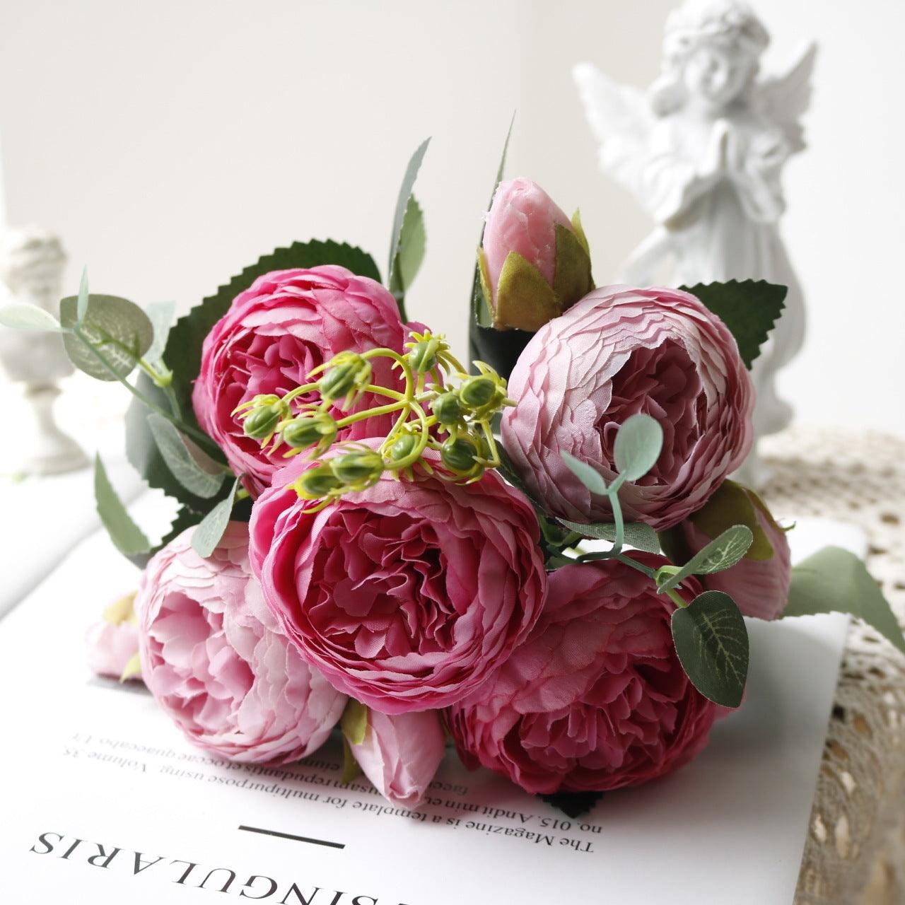 Avelena | Blossom Kollektion: Exquisites 5-Kopf Seidenblumenbouquet