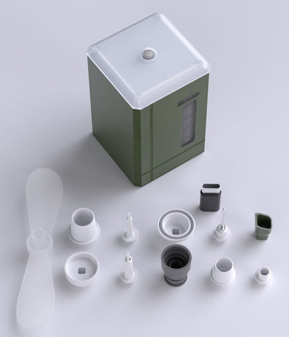 Avelena | 5 In 1-Luftpumpe Inflatable Luftpumpe mit Licht, Deflation, Ventilator und Powerbank