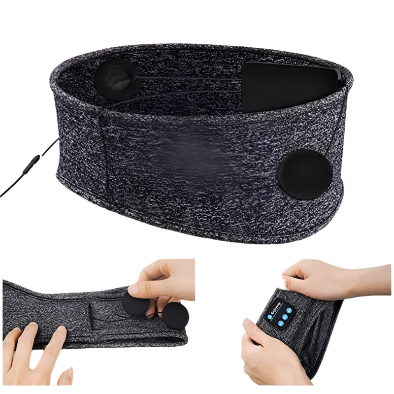 Avelena | Geräuschdämpfende Bluetooth Schlafmaske für Ruhige Nächte