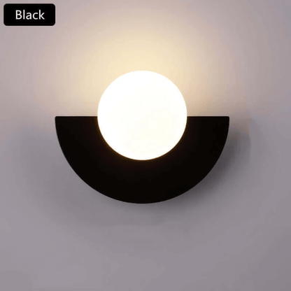 Avelena | Metallische Halbmook Wandlampe