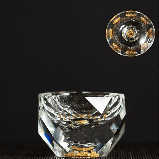 Avelena | 50ml diamantgeschliffene Kristall Getränkegläser Wodka Schnapsgläser Weingläser Whiskey Gläser Spirituosen Sake Soju Brandy Teetasse