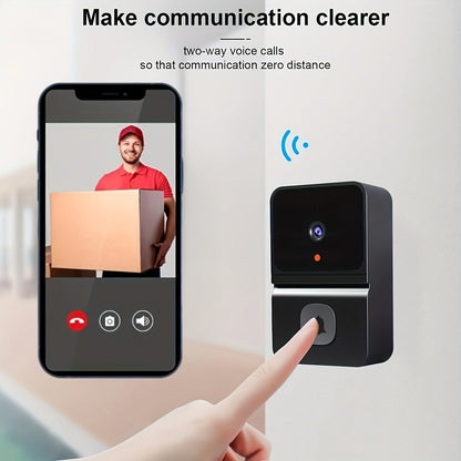 Avelena | SecureView | Drahtlose Türklingel mit Kamera und Nachtsicht für häusliche Sicherheit