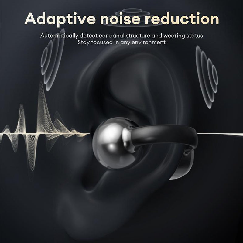 Avelena | Clip-On Ohr LCD Vollfarb-Touchscreen Audio Drahtlose Kopfhörer