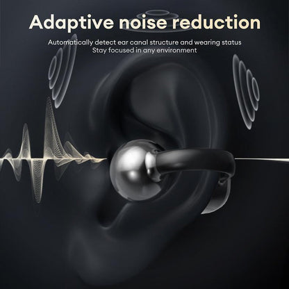 Avelena | Clip-On Ohr LCD Vollfarb-Touchscreen Audio Drahtlose Kopfhörer