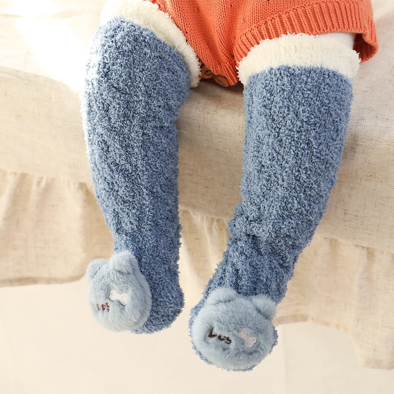 Avelena | Ein Paar Baby süße Koralle Fleece Socken