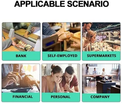 Avelena | Automatischer Geldzähler mit UV-Erkennung & LED-Anzeige – NoteScan