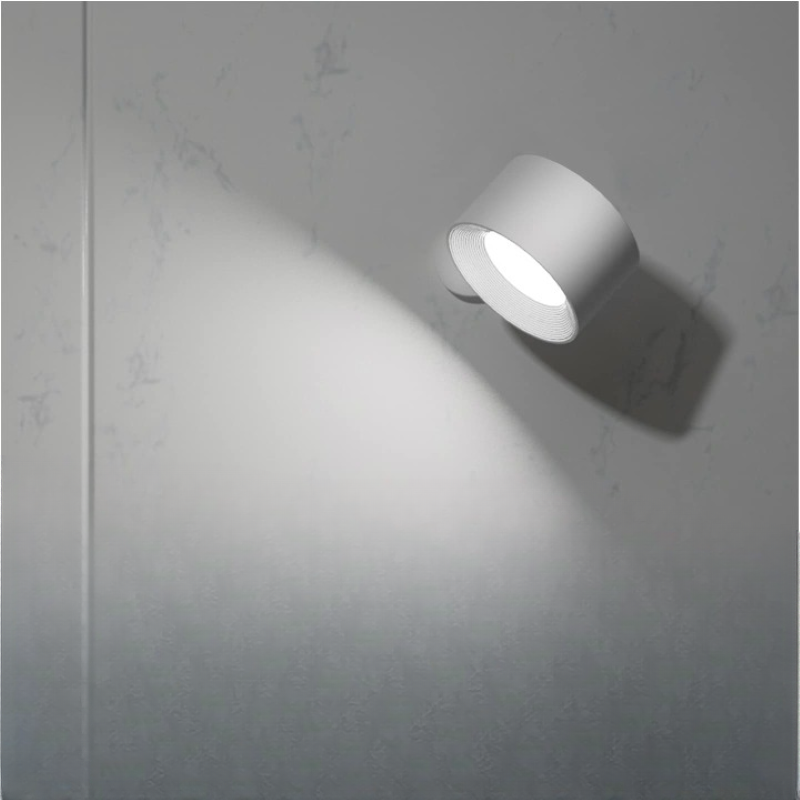 Avelena | LED Wandleuchten, Wandmontierte Lampen mit wiederaufladbarem batteriebetriebenem 3 Farbtemperaturen & 3 Helligkeitsstufen 360° drehbare magnetische Kugel, kabellose Wandleuchten für Studium Lesen Nachttisch