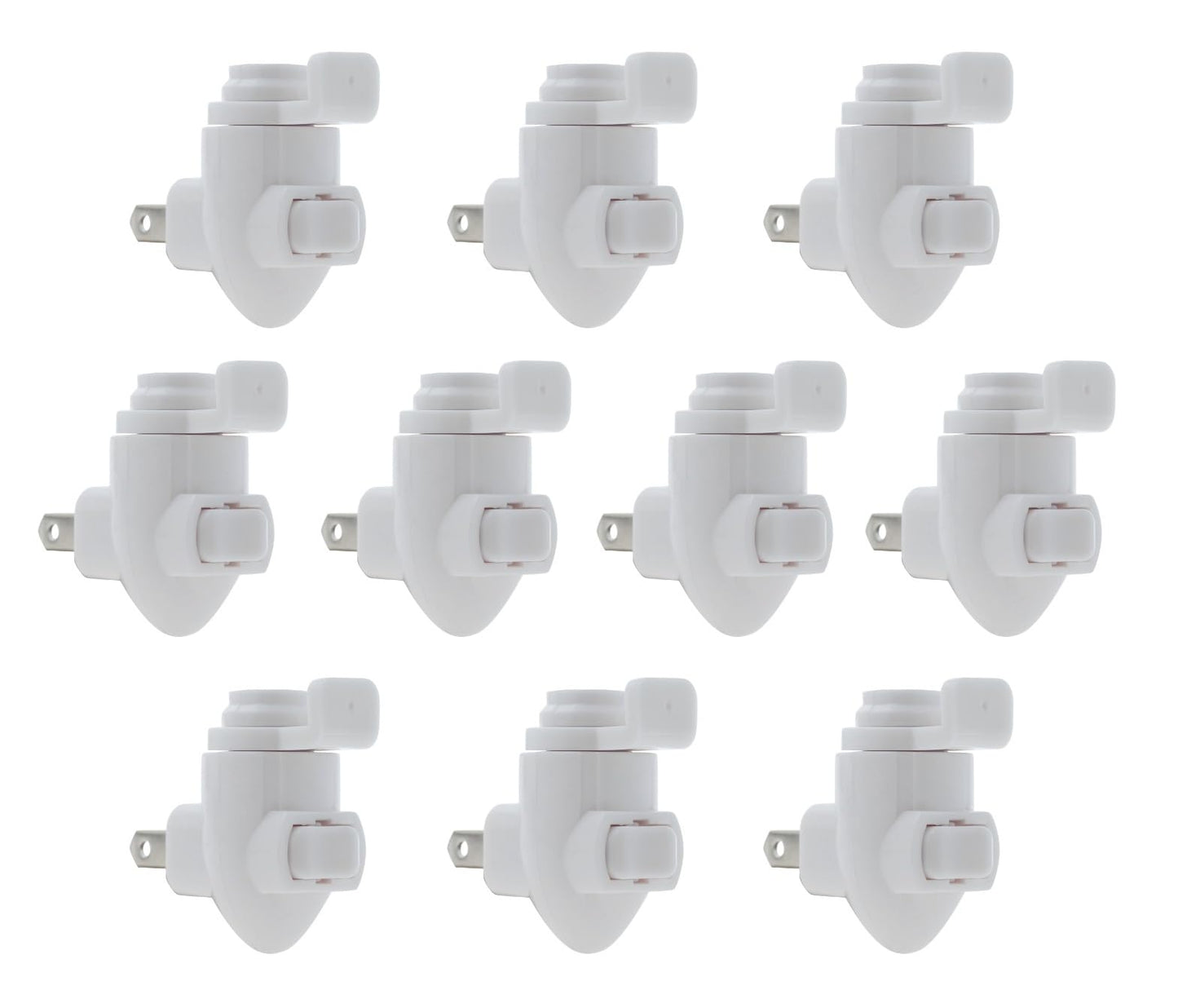 Avelena | Kreative Hobbys Weiß Kunststoff Nachtlicht Module, Paket mit 10 für Diy Dekorative Lichter