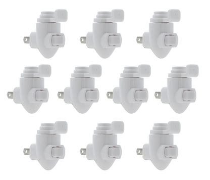 Avelena | Kreative Hobbys Weiß Kunststoff Nachtlicht Module, Paket mit 10 für Diy Dekorative Lichter