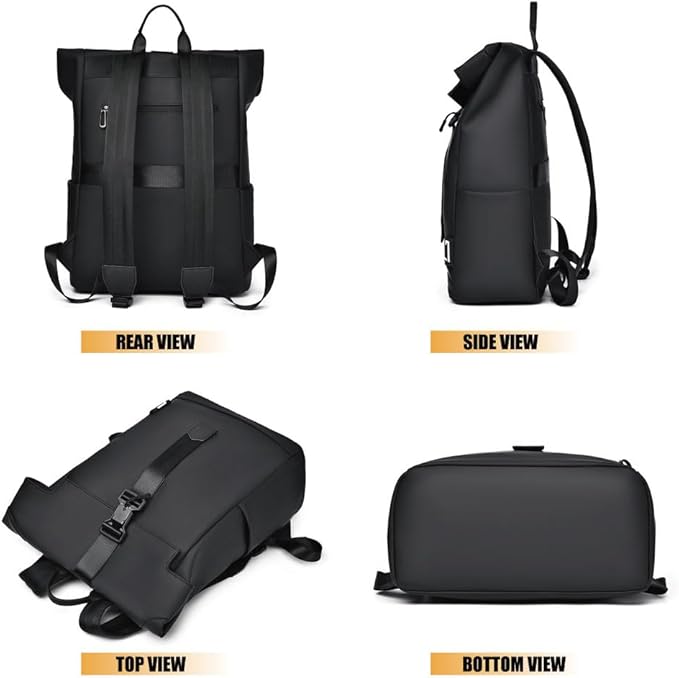 Avelena | BergTrek Wasserdichte ergonomische Rucksack – Leichter Reisewanderrucksack mit USB-Ladeanschluss und großem Laptopfach