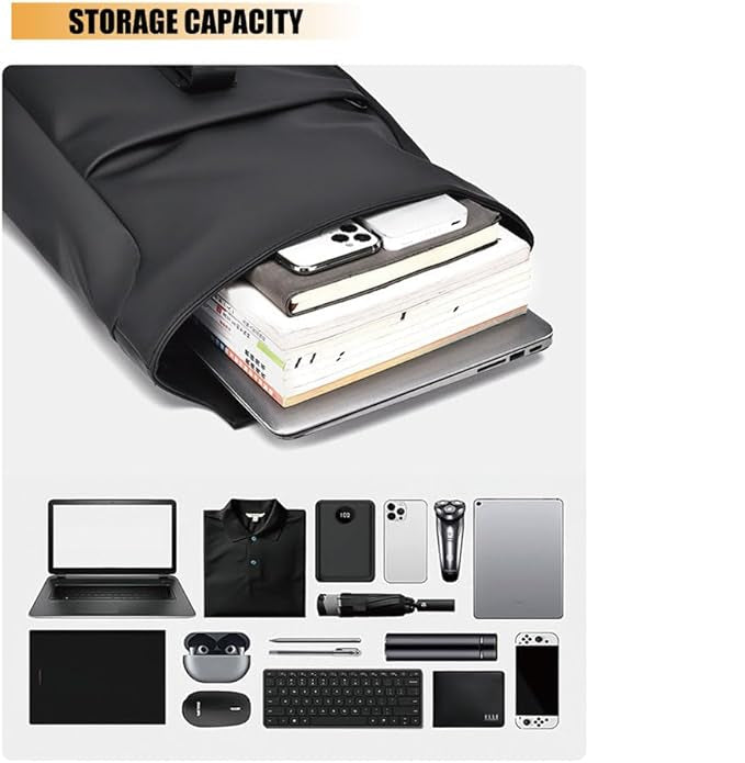 Avelena | BergTrek Wasserdichte ergonomische Rucksack – Leichter Reisewanderrucksack mit USB-Ladeanschluss und großem Laptopfach