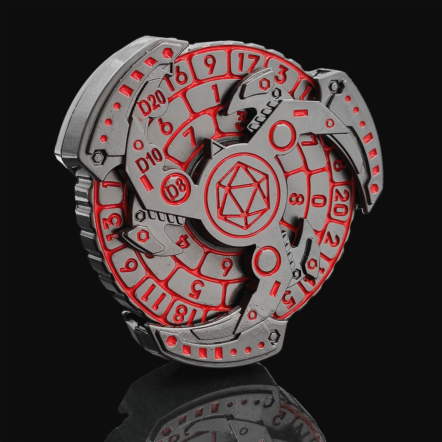 Avelena | 7-in-1 Fidget Spinner Polyhedral Metal Würfel