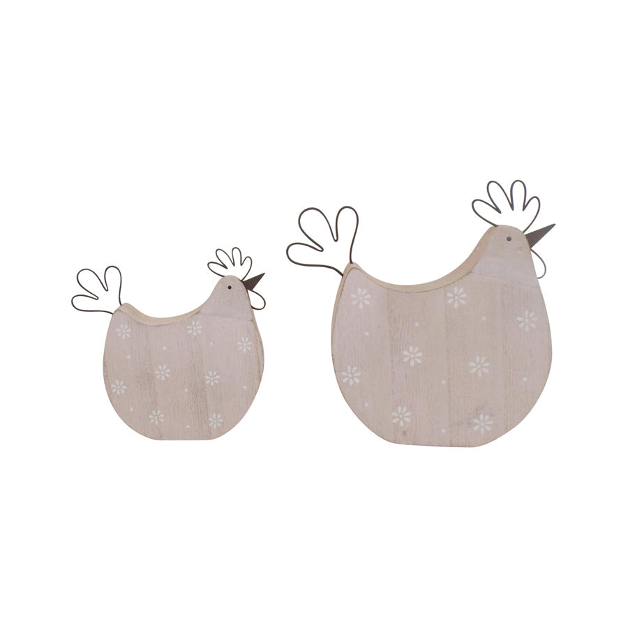 Avelena | Pastell Hühner Set 2 Ornamente