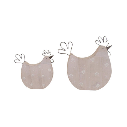 Avelena | Pastell Hühner Set 2 Ornamente