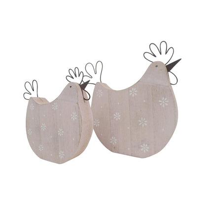 Avelena | Pastell Hühner Set 2 Ornamente