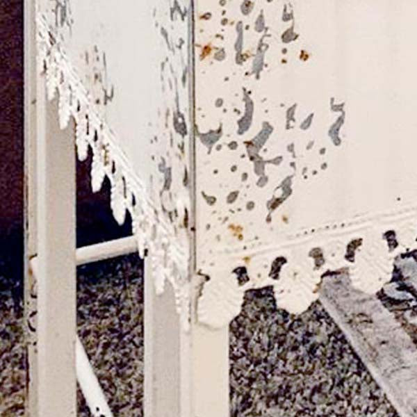 Avelena | Abgenutzte Geschirmte Kante Beistelltisch, Set mit 2