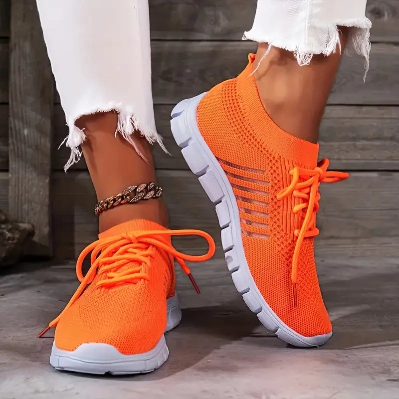 Avelena | Atmungsaktive Schnürsenkel Lauftrainer Turnschuhe