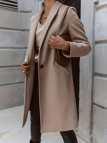 Avelena | Damen Eleganter Trenchcoat Lang