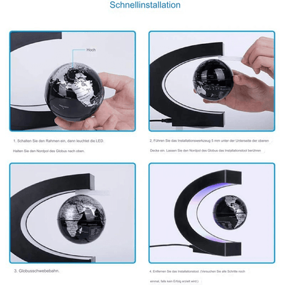 Avelena | Schwebender Globus mit LED