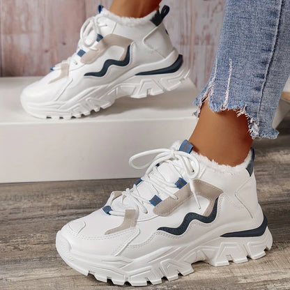 Avelena Leichte Strick-Cut-Out Sneaker für Damen | Perfekt für den Alltag