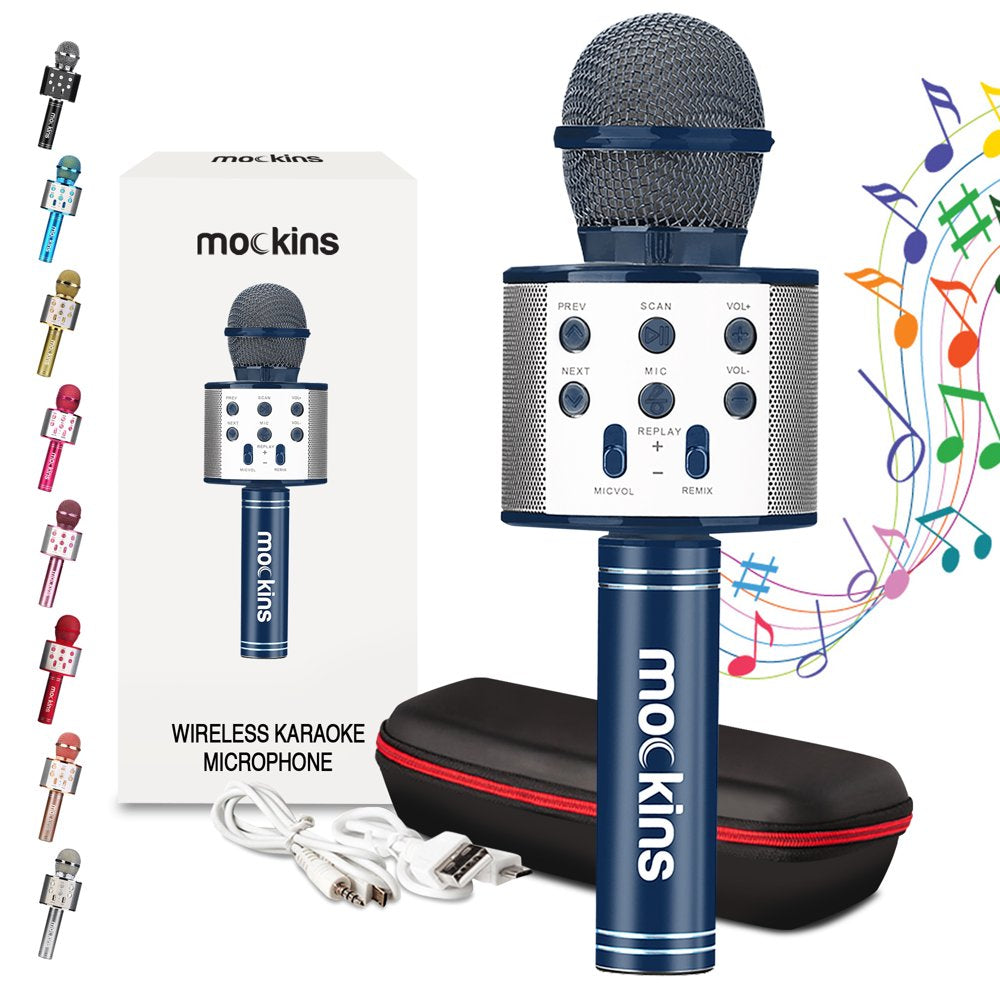 Avelena | Tragbares Karaoke-Mikrofon - Mikrofon mit integriertem Bluetooth-Lautsprecher - Kompatibel mit IOS- und Android-Geräten