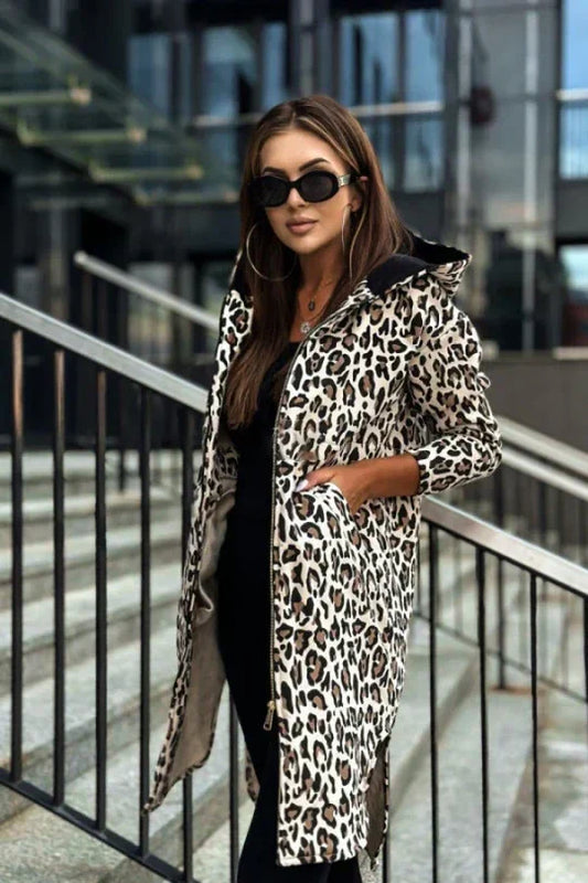 Trenchcoat Mit Leopardenmuster