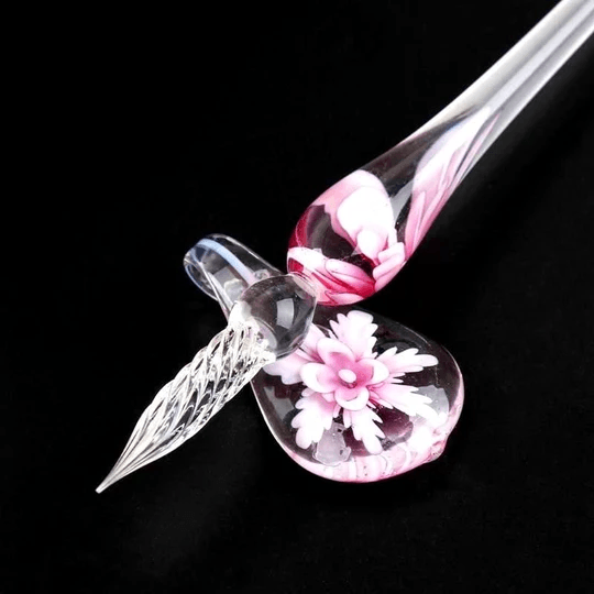 Avelena | Glas Kalligraphie Stift Set Mit Tinte Und Stifthalter