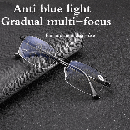Avelena | Titanprogressive Fern- und Nahbereich Dual-Use Lesebrille