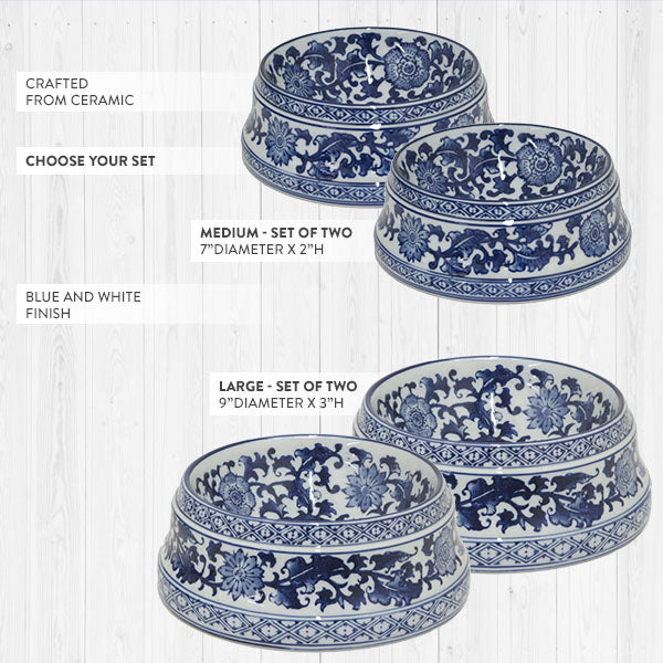 Avelena | Delft Inspiriertes Keramik Schalen-Set, Wählen Sie Ihre Größe