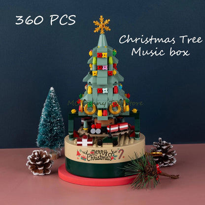 Avelena | 360 PCS Musikbox Weihnachtsbaum Bauklötze