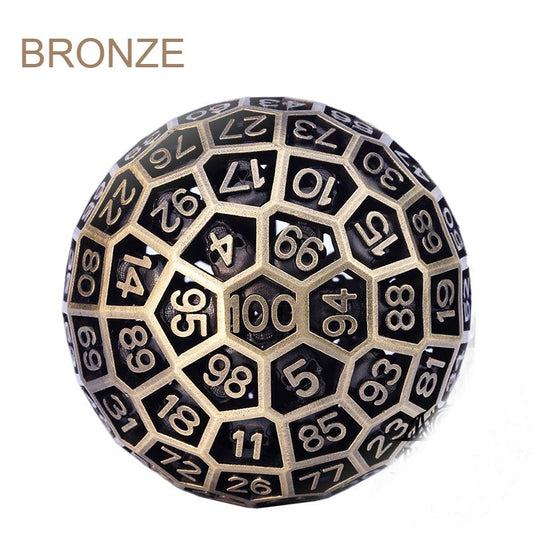 Avelena | 100-seitiger Polyeder-Metallwürfel mit Nummerierung, entworfen für große Partys und mehr Möglichkeiten