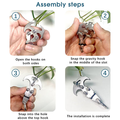 Avelena | Edelstahl Schwerkraft-Kletterhaken
