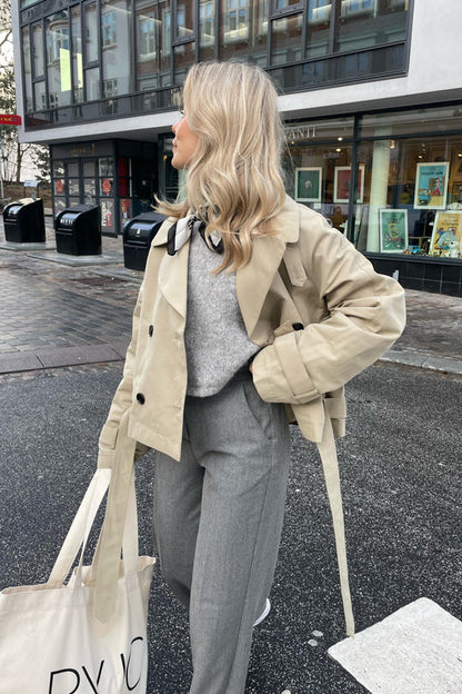 Beige Trenchcoat voor vrouwen