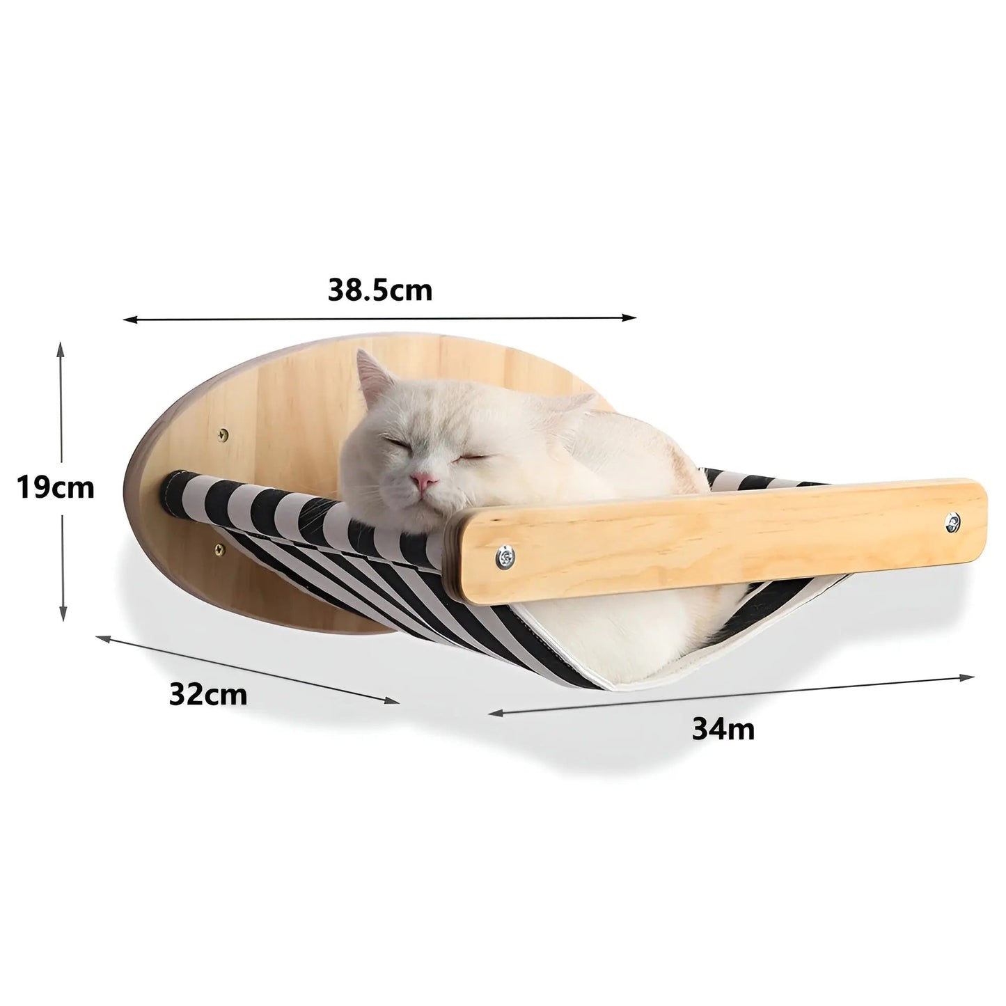 Avelena | Wandkletterbrett für Katzen mit Krallenpad Climbpaws