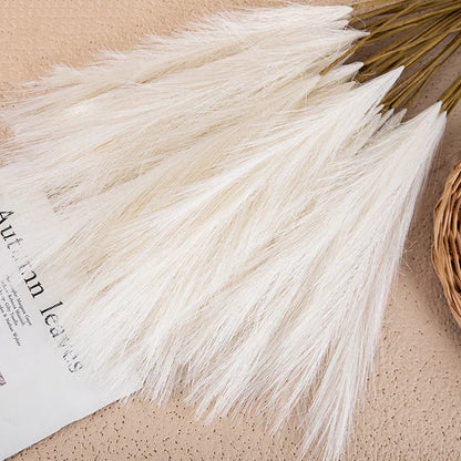 Avelena | Plüsch Pampasgras Kunstblumen, Dekorative Trockenblumen für Zuhause und Hochzeit