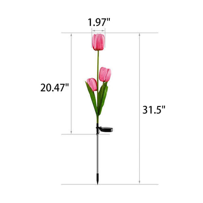Avelena | Solar Tulpe Rasenlicht Außen Garten LED Tulpe Blumenlicht Bodenstecker Landschaftslicht