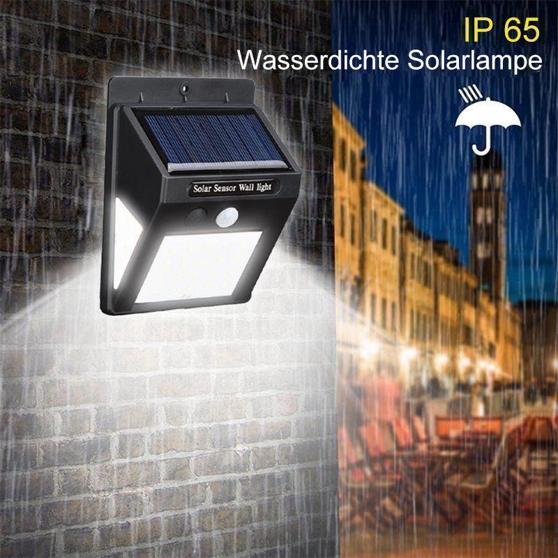Avelena | 20 LED Solarlampen Außen, Superhelle Wandleuchte mit Bewegungssensor
