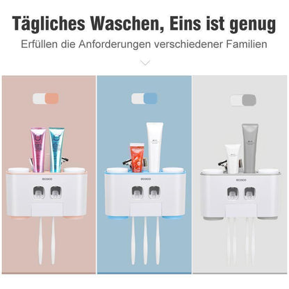 Avelena | Automatischer Zahnbürstenhalter und Zahnpastaspender Set