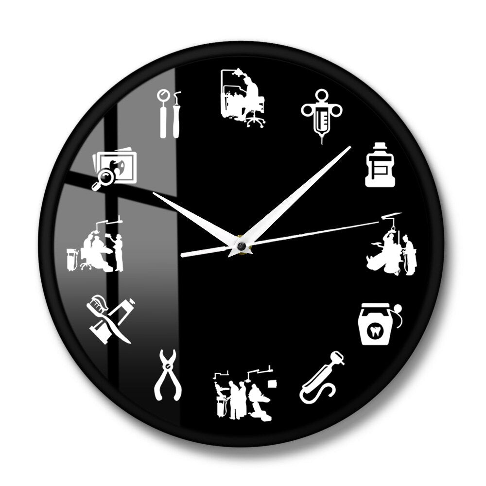 Avelena | Stilvolle Dental Design Wanduhr für Ein Modernes Interieur
