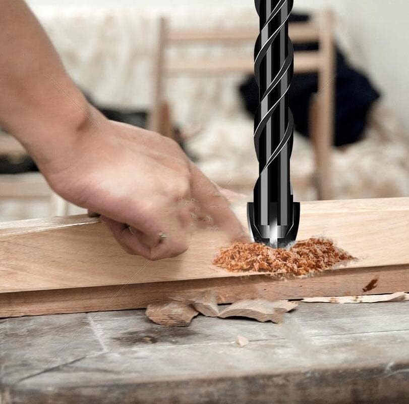 Avelena | Bohrer Set | 7-teilig | Hartmetall | 4-Schneiden Kreuzdesign | Universell kompatibel