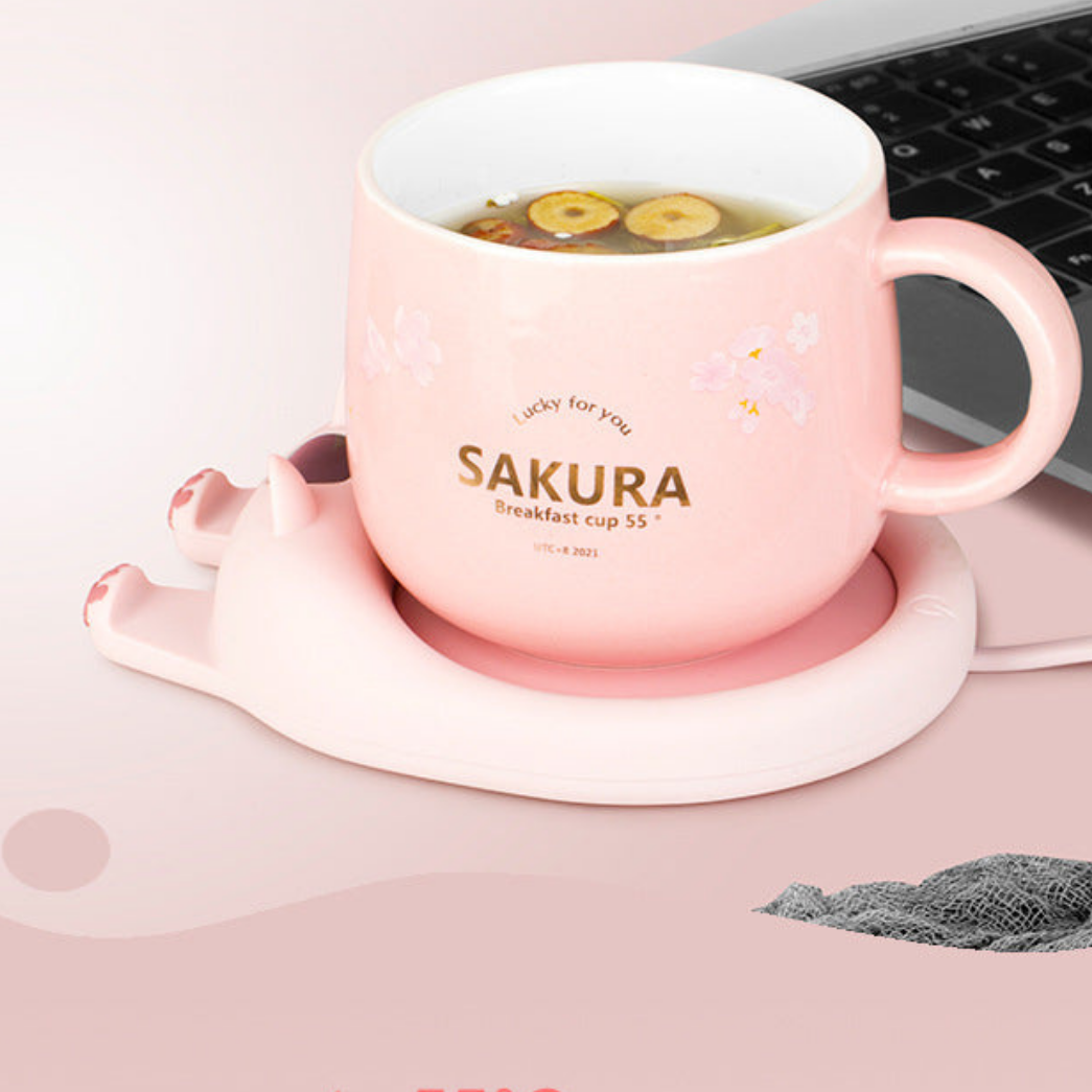 Avelena | Lifesmart Bubbles Katze Tassenwärmer mit Handyhalter