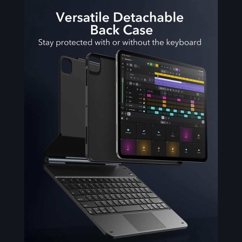 Avelena | TabGuard | iPad Tastaturhülle – Touchpad mit Multi-Touch